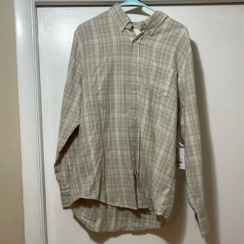 NWT five four Los Angeles button-down flannel size large